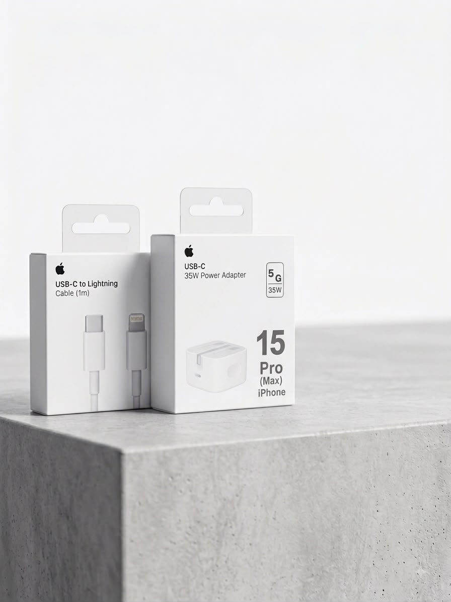 USB-C to Lightning Cable (1m) + 35W Power Adapter Combo