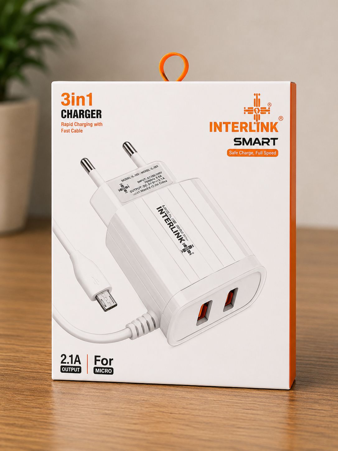 Grace LED Dual USB Smart Wall Charger