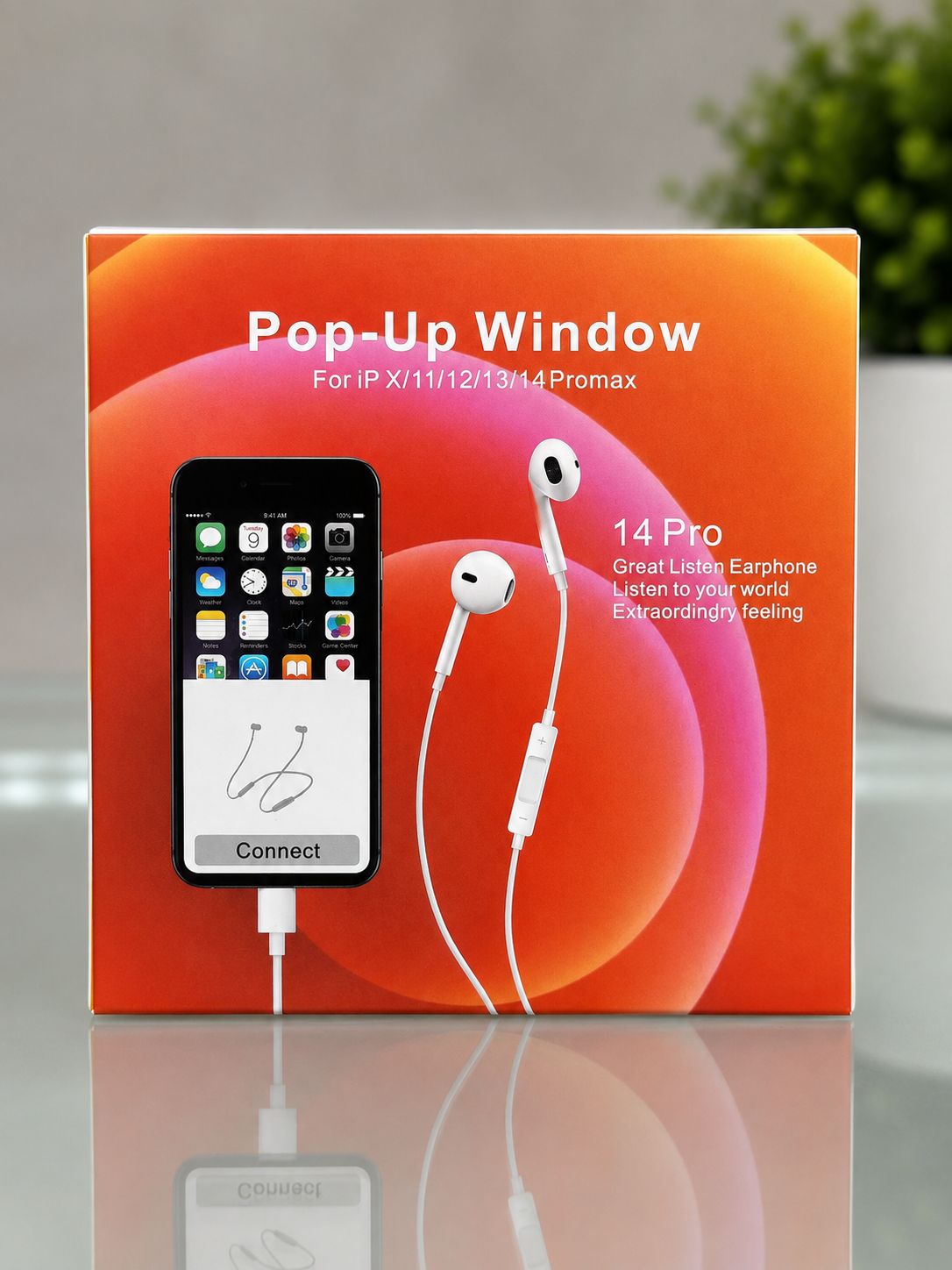 Pop-Up Window Lightning Handsfree for iPhone