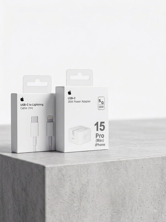 USB-C to Lightning Cable (1m) + 35W Power Adapter Combo