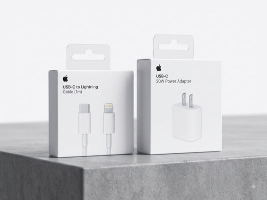 20W USB-C Power Adapter + USB-C to Lightning Cable Bundle