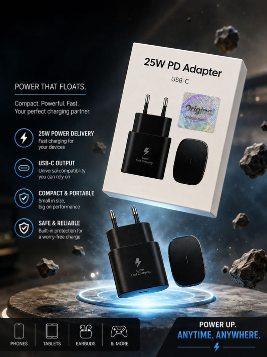 Samsung 25W PD Power Adapter | USB-C Fast Charger