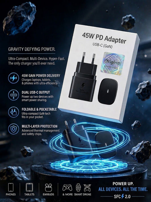 Samsung 45W Fast Charger | USB-C PD Power Adapter